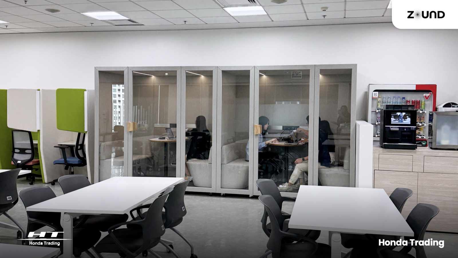 ZOUND pods installed at Honda Trading